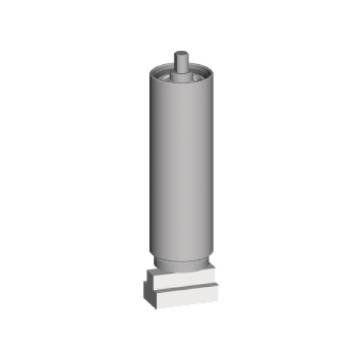 Lateral guide roller  movable