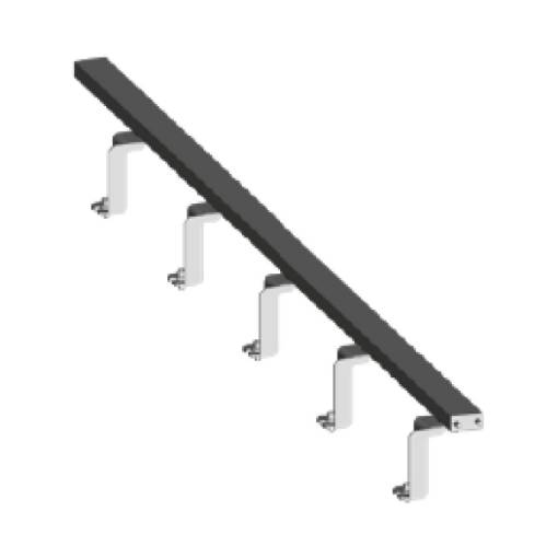 Rail extension electromechanical stop  2m, end piece