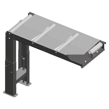 Connection roller conveyor  390 mm, feed side, for 60 ° cuts