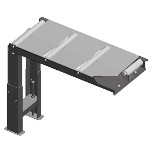 Connection roller conveyor  390 mm, feed side, for 60 ° cuts