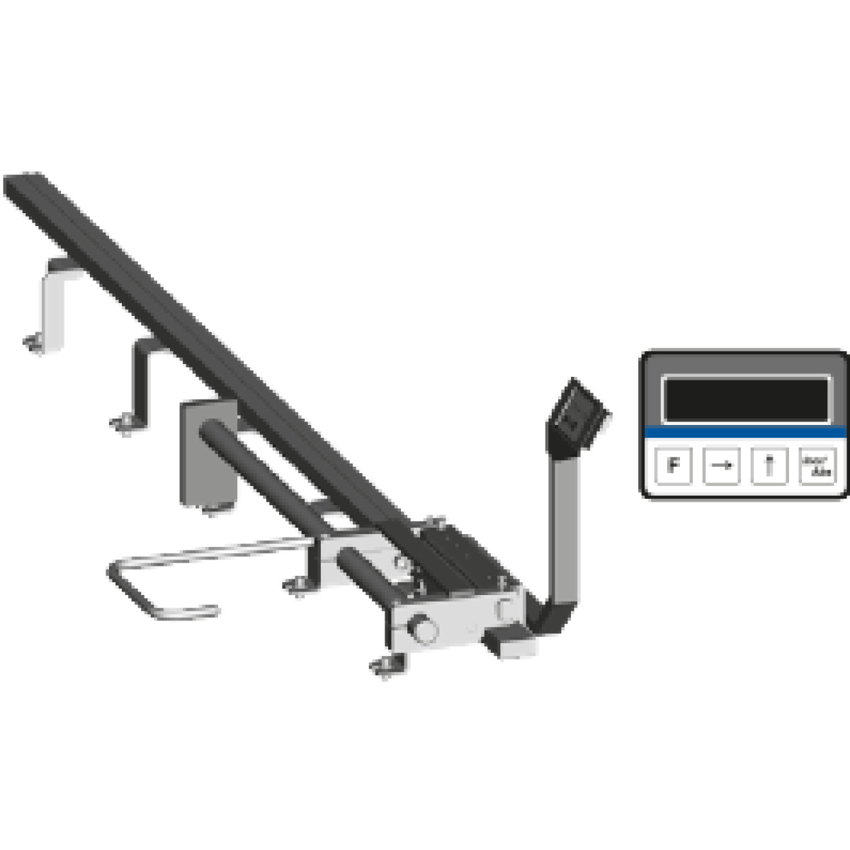Stop carriage  for system with digital display