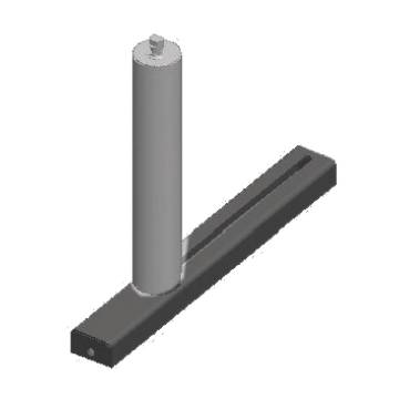 Lateral guide roller  200 mm, movable
