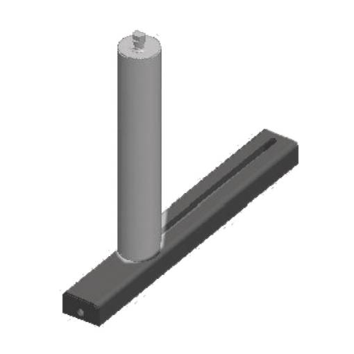 Lateral guide roller  200 mm, movable