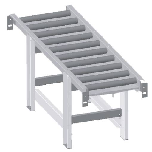 Roller conveyor  2000 x 520 mm, 10 rolls