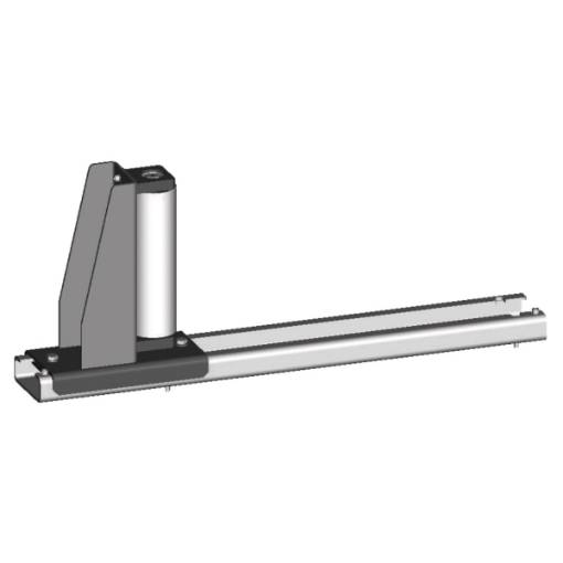 Lateral guide roller  movable