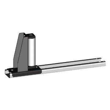 Lateral guide roller  movable