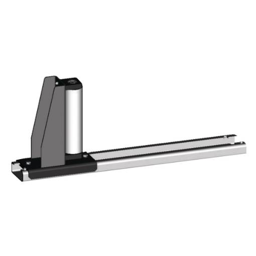 Lateral guide roller  movable