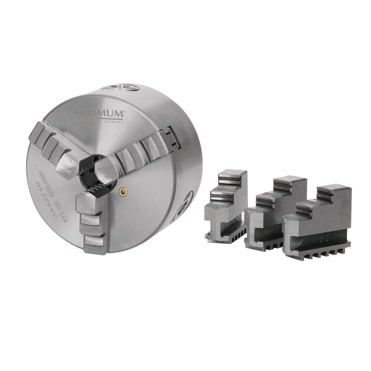 Three-jaw lathe chuck  Ø 125 mm centric exciting