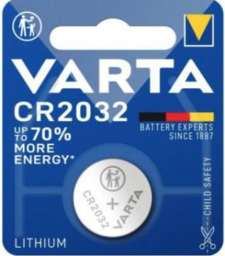 Patarei 3V CR2032 Varta Lithium Coin (1/tk pakk)