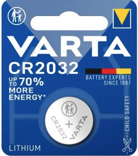 Patarei 3V CR2032 Varta Lithium Coin (1/tk pakk)