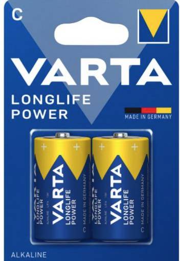 Patarei 1,5V LR14 Varta Alkaline Longlife Power (2/tk pakk)