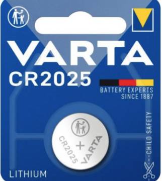 Patarei 3V CR2025 BL-1 Varta Lithium Coin (1/tk pakk)