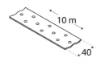 Fixing band perforated 40x2,0/10m