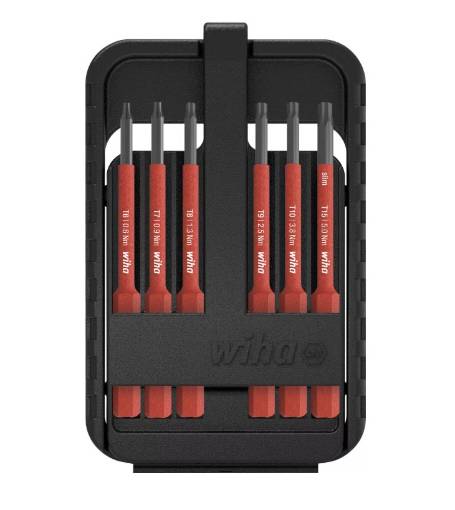Kruvikeeraja otsikute komplekt slimBit electric TORX, 6-osaline