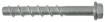 Hexagon head concrete screw anchor 12,6x320 zinc flake, ETA