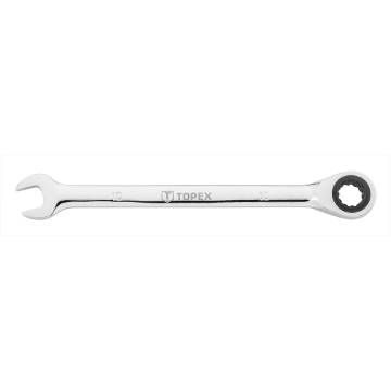 Combination spanner with ratchet 19mm CrV