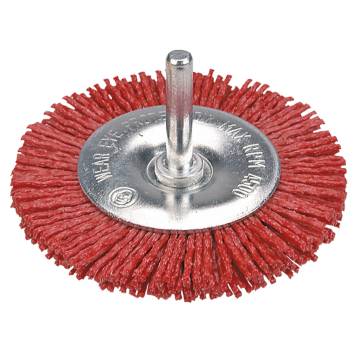 4" circular brush with shaft Abrasive