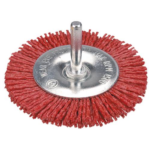 4" circular brush with shaft Abrasive