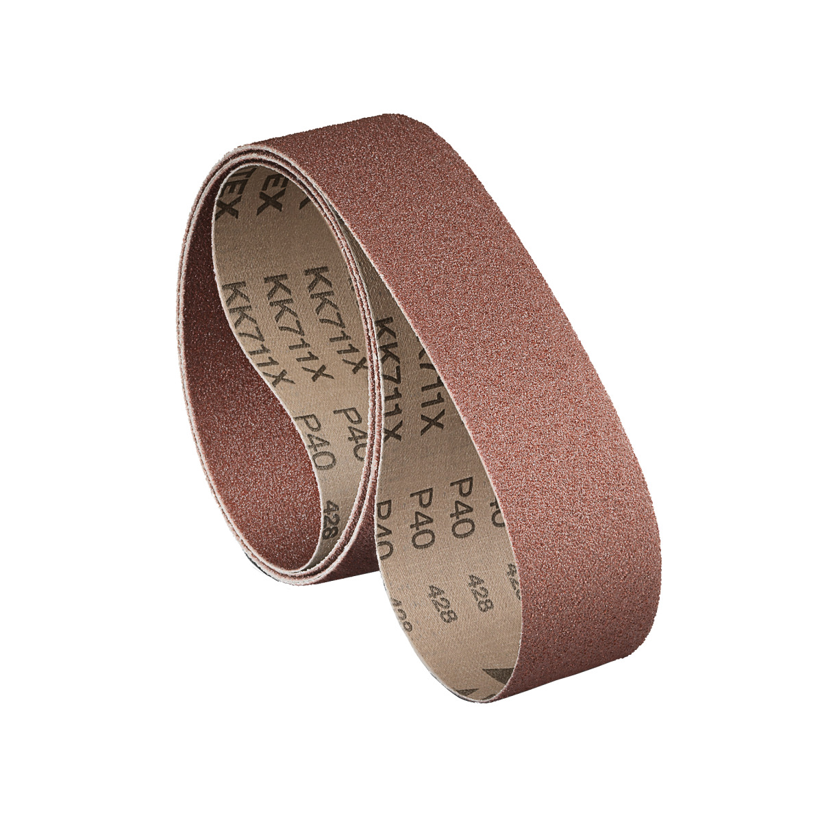 Fabric abrasive belt set for stainless steel, steel, metal universal  2000 x 150 mm
