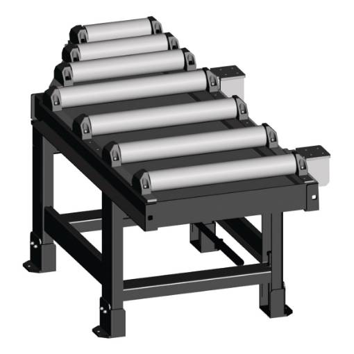 Roller conveyor  2000 x 800 mm, discharge side
